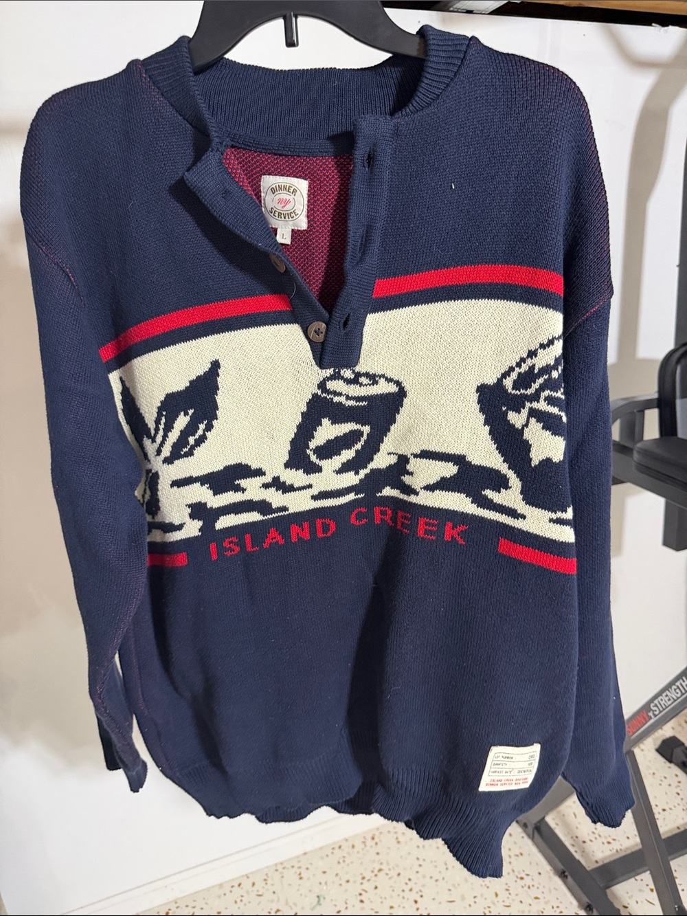 Island Creek Henley Sweater x Dinner Service NY